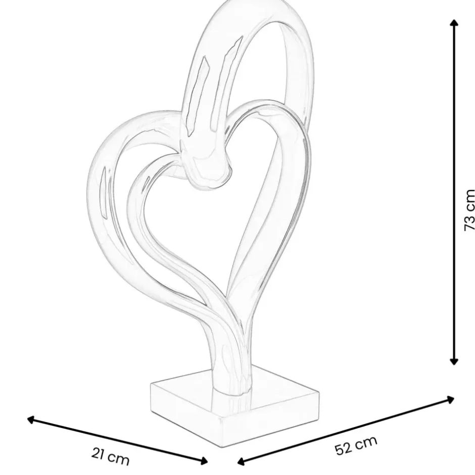 Statues & Sculptures Floor Standing|Abstract^Love Fusion 73cm Red Resin Indoor Sculpture