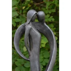Statues & Sculptures Modern^Loving Kiss Modern Poly Resin Garden Statue
