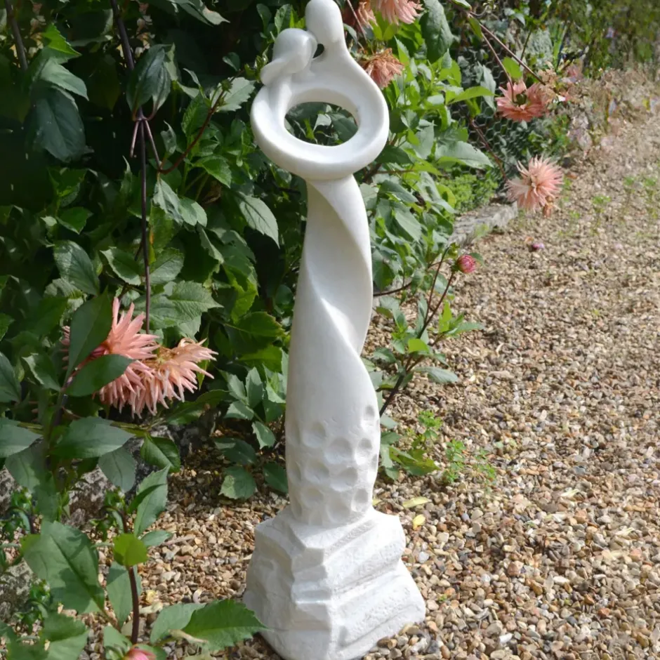 Statues & Sculptures Modern^Loving Twist Modern Poly Resin Garden Statue