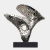 Statues & Sculptures Table Top|Abstract^Lucid Motion 47cm Silver Metal Indoor Sculpture