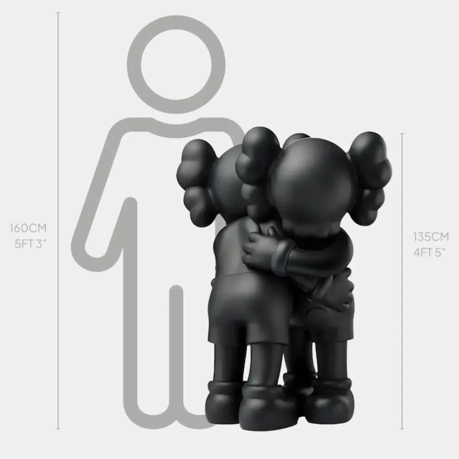 Statues & Sculptures Figurative|Floor Standing^Lucify Affection 135cm Black Resin Indoor Sculpture
