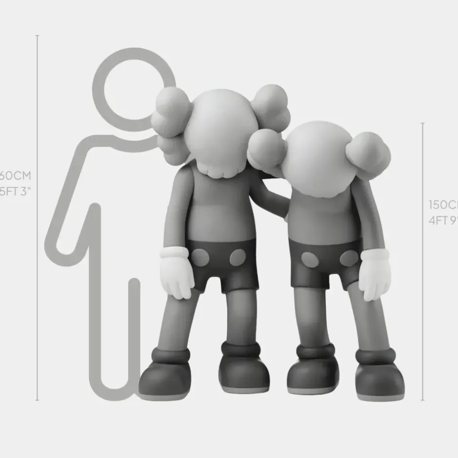 Statues & Sculptures Giant|Figurative^Lucify Companions 150cm Grey Resin Indoor Sculpture