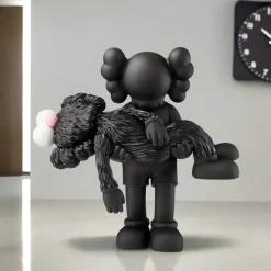 Statues & Sculptures Figurative|Floor Standing^Lucify Guardian 135cm Black Resin Indoor Sculpture