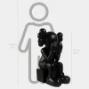 Statues & Sculptures Figurative|Floor Standing^Lucify Hide 110cm Black Resin Indoor Sculpture