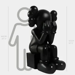 Statues & Sculptures Giant|Figurative^Lucify Hide 163cm Black Resin Indoor Sculpture