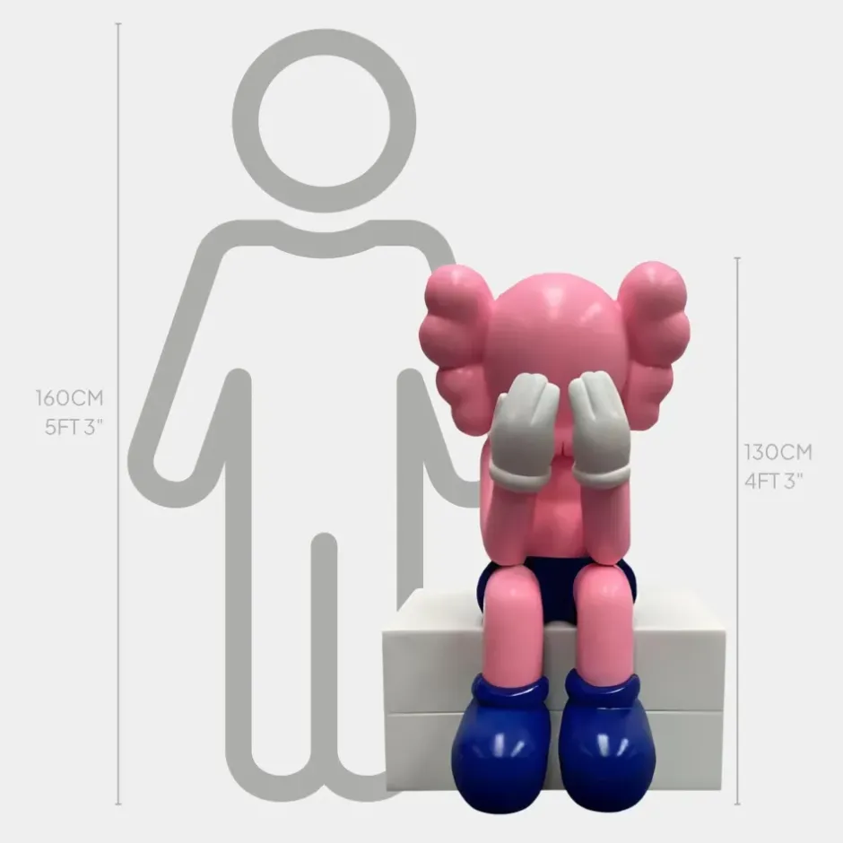 Statues & Sculptures Floor Standing|Figurative^Lucify Hide 130cm Pink Resin Indoor Sculpture