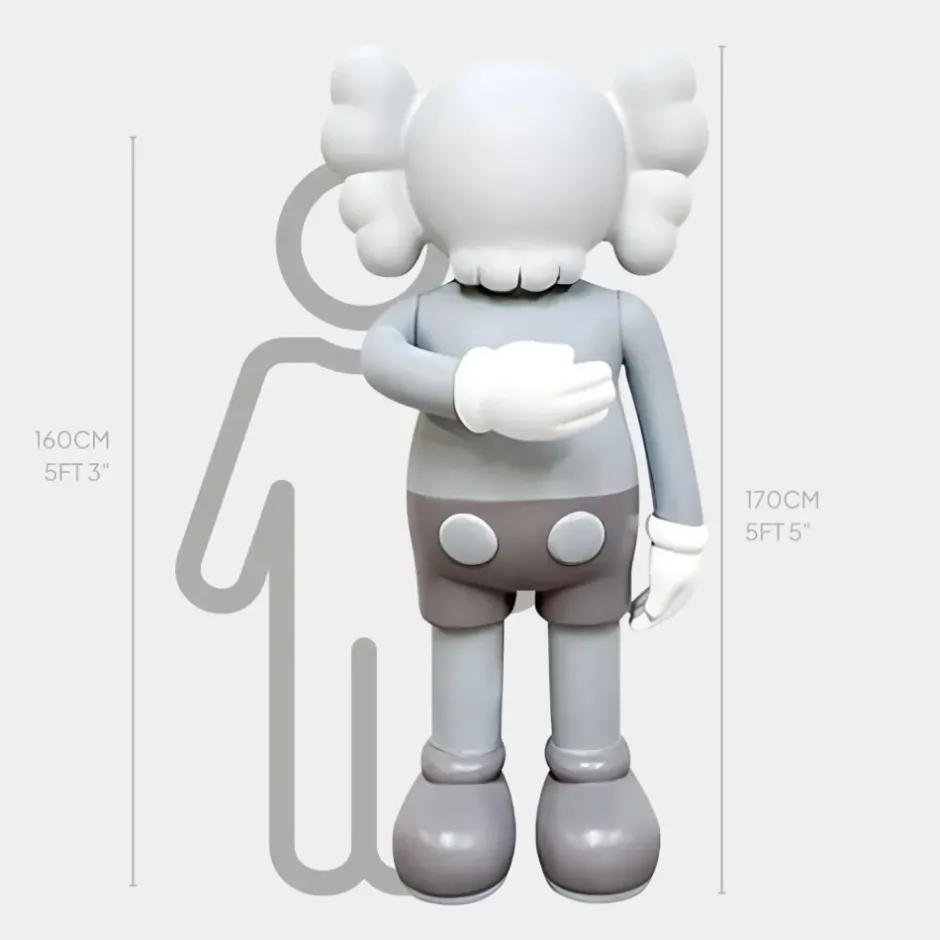 Statues & Sculptures Giant|Figurative^Lucify Motion 170cm Grey Resin Indoor Sculpture v1