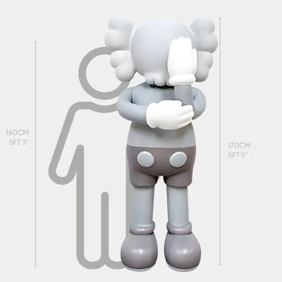 Statues & Sculptures Giant|Figurative^Lucify Motion 170cm Grey Resin Indoor Sculpture v4