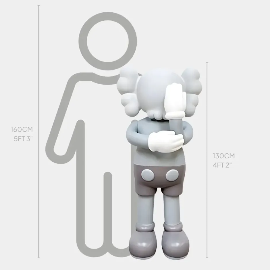 Statues & Sculptures Figurative|Floor Standing^Lucify Motion 130cm Grey Resin Indoor Sculpture v4