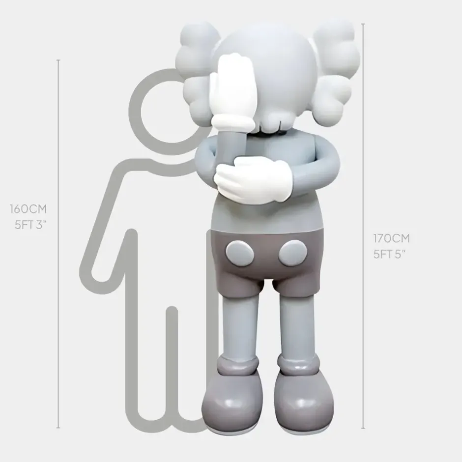 Statues & Sculptures Giant|Figurative^Lucify Motion 170cm Grey Resin Indoor Sculpture v3