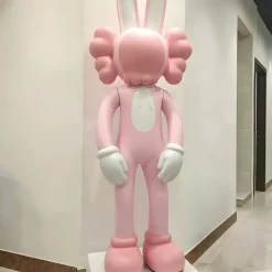 Statues & Sculptures Floor Standing|Pop Art^Lucify Rabbit 130cm Pink Resin Indoor Sculpture