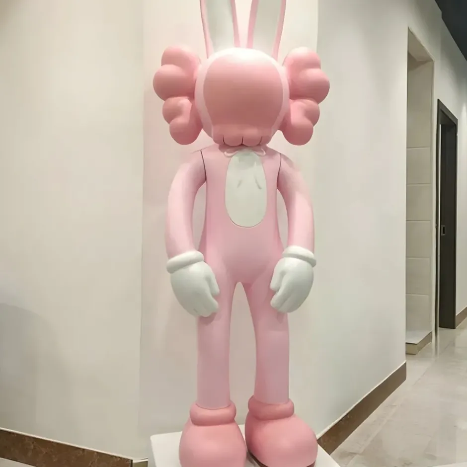 Statues & Sculptures Floor Standing|Pop Art^Lucify Rabbit 130cm Pink Resin Indoor Sculpture