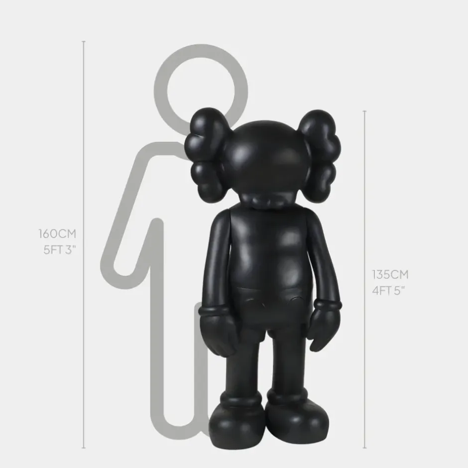 Statues & Sculptures Figurative|Floor Standing^Lucify Seek 135cm Black Resin Indoor Sculpture