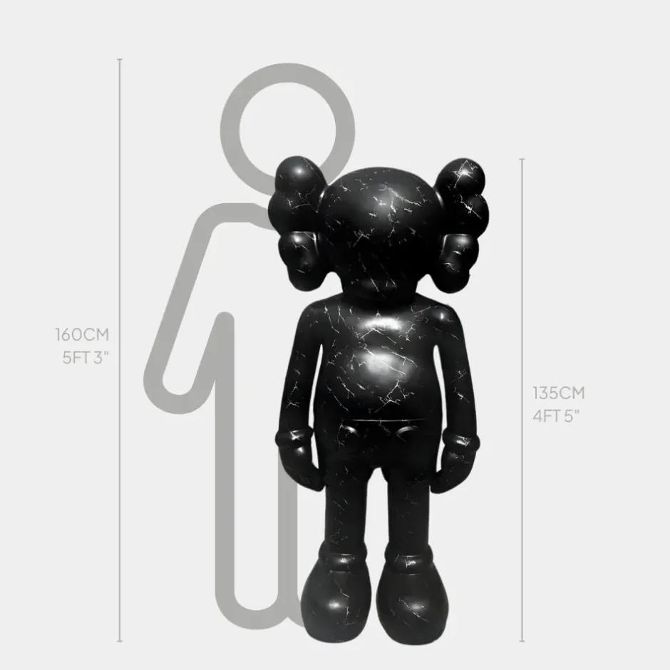 Statues & Sculptures Figurative|Floor Standing^Lucify Seek 135cm Cosmic Black Resin Indoor Sculpture