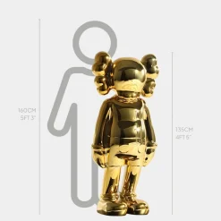 Statues & Sculptures Figurative|Floor Standing^Lucify Seek 135cm Gold Resin Indoor Sculpture