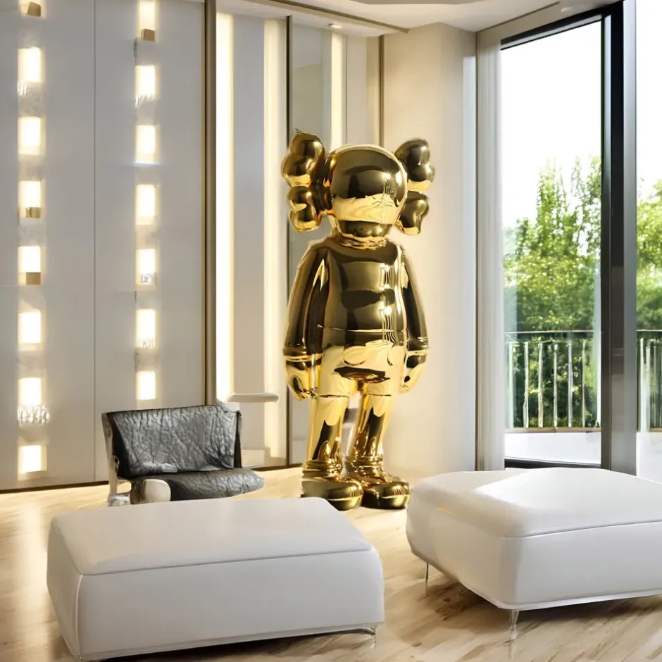 Statues & Sculptures Figurative|Floor Standing^Lucify Seek 135cm Gold Resin Indoor Sculpture