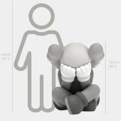 Statues & Sculptures Figurative|Floor Standing^Lucify Solace 92cm Grey Resin Indoor Sculpture