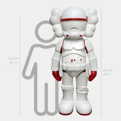 Statues & Sculptures Giant|Figurative^Lucify Trooper 187cm Red Resin Indoor Sculpture