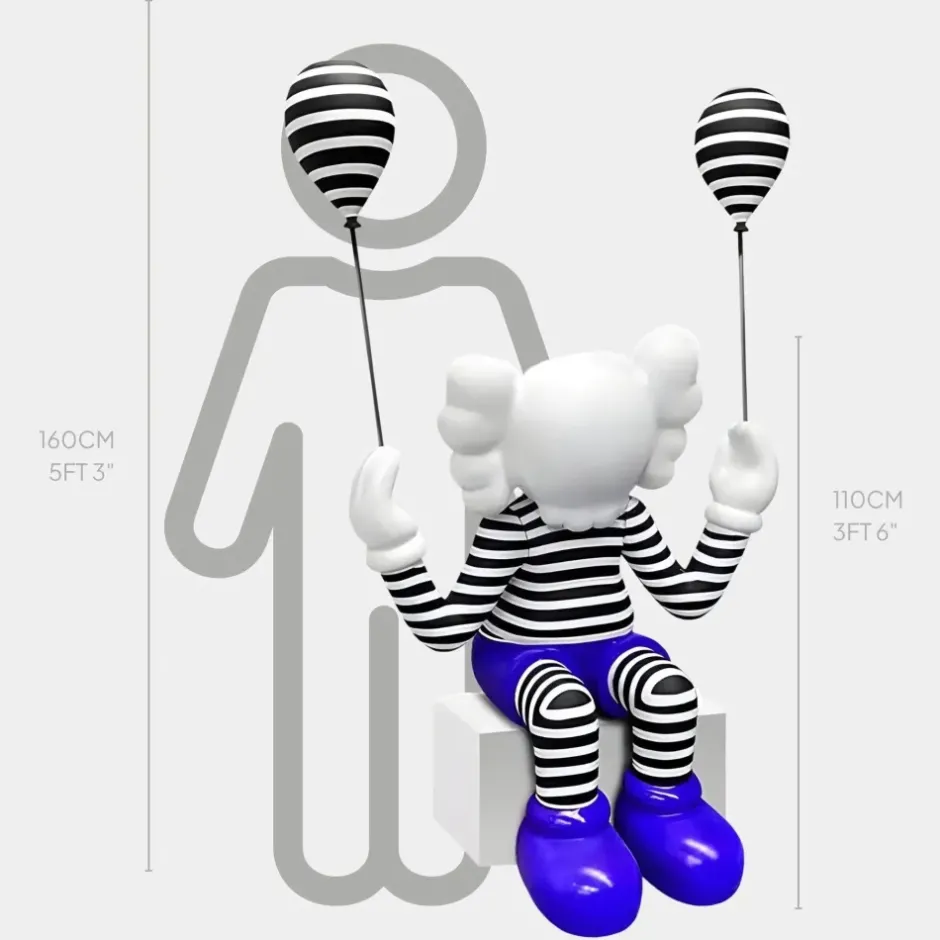 Statues & Sculptures Figurative|Floor Standing^Lucify Up 110cm Blue Resin Indoor Sculpture