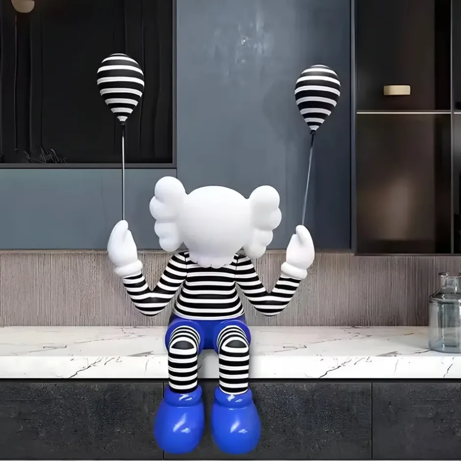 Statues & Sculptures Figurative|Floor Standing^Lucify Up 110cm Blue Resin Indoor Sculpture
