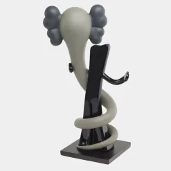 Statues & Sculptures Giant|Floor Standing^Lucify Viper 176cm Grey Resin Indoor Sculpture