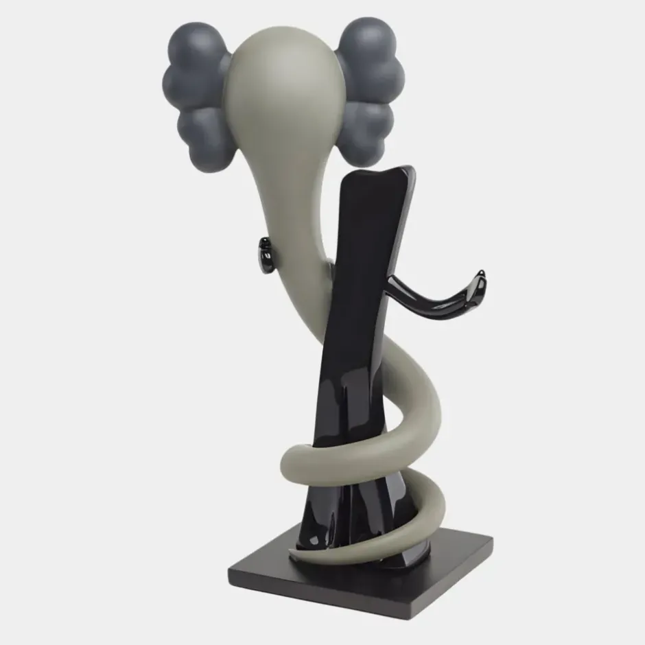 Statues & Sculptures Giant|Floor Standing^Lucify Viper 176cm Grey Resin Indoor Sculpture