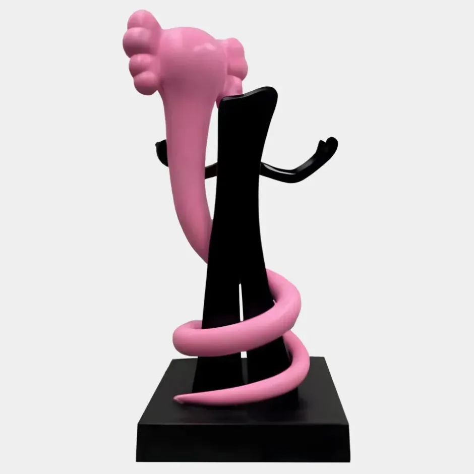 Statues & Sculptures Giant|Floor Standing^Lucify Viper 176cm Pink Resin Indoor Sculpture