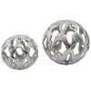 Statues & Sculptures Table Top|Abstract^Lumi Spheres 21cm Silver Metal Indoor Sculptures