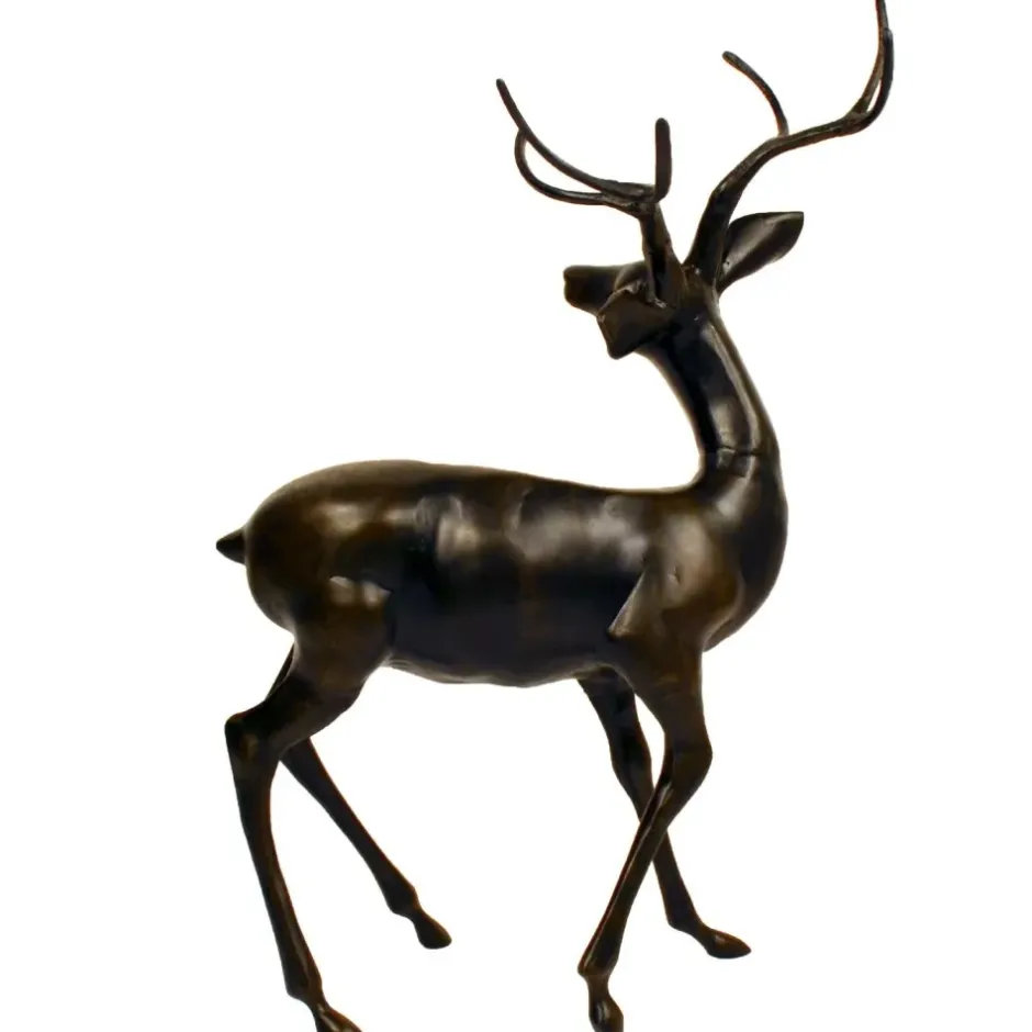 Statues & Sculptures Stags & Deers^Majestic Deer Bronze Metal Garden Statue