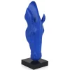 Statues & Sculptures Floor Standing|Animals^Majestic Horse Head 70cm Blu Blue Resin Sculpture
