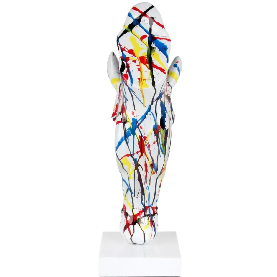 Statues & Sculptures Table Top|Animals^Majestic Horse Head 70cm Multicoloured Resin Sculpture