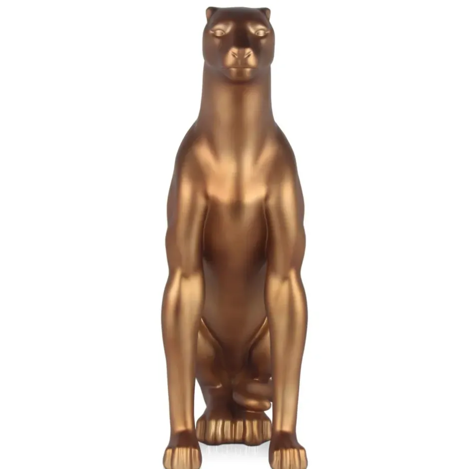 Statues & Sculptures Floor Standing|Animals^Majestic Panther 78cm Bronze Resin Indoor Sculpture