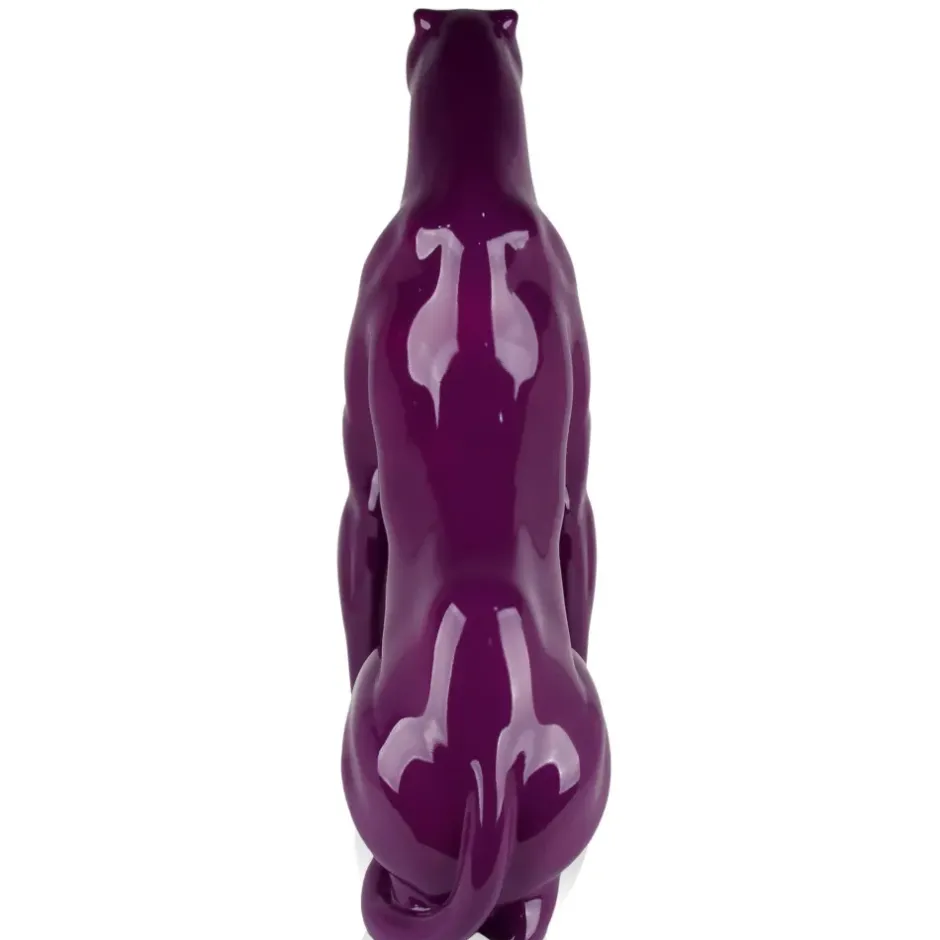 Statues & Sculptures Floor Standing|Animals^Majestic Panther 78cm Violet Resin Indoor Sculpture