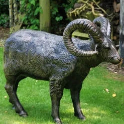 Statues & Sculptures Farm^Manx Loaghtan Ram Life-Size Bronze Metal Garden Statue