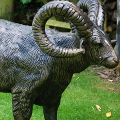 Statues & Sculptures Farm^Manx Loaghtan Ram Life-Size Bronze Metal Garden Statue