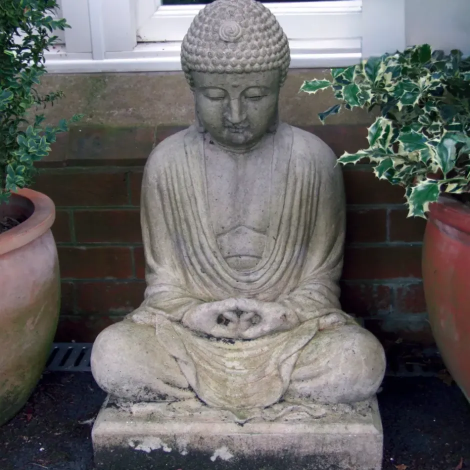 Statues & Sculptures Buddha^Meditation Buddha Stone Garden Statue
