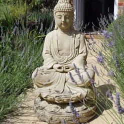 Statues & Sculptures Buddha^Meditation Buddha Stone Garden Statue