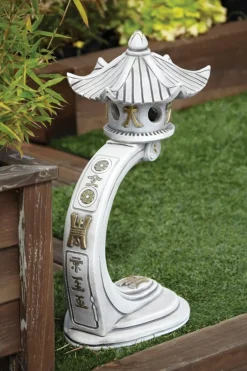 Statues & Sculptures Pagodas^Medium Curved Japanese Pagoda Stone Garden Ornament