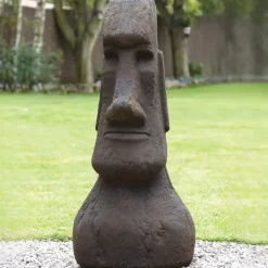 Statues & Sculptures Easter Island Heads^Mega Easter Island Head Stone Garden Ornament