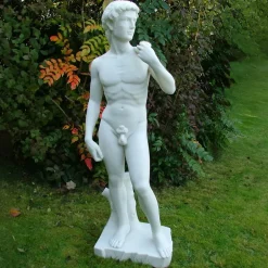 Statues & Sculptures Roman^Michelangelo David 85cm Marble Resin Garden Statue