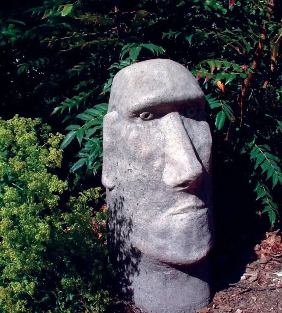 Statues & Sculptures Easter Island Heads^Moai Easter Island Head Stone Garden Ornament