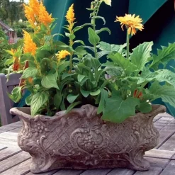 Statues & Sculptures Large|Round^Modena 26 Vase Stone Garden Planter