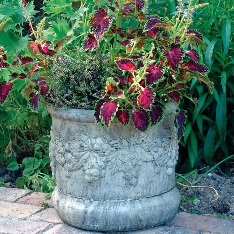 Statues & Sculptures Large|Round^Modena 13 Vase Stone Garden Planter