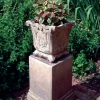 Statues & Sculptures Large|Square^Modena 22 Vase Stone Garden Planter on Pedestal