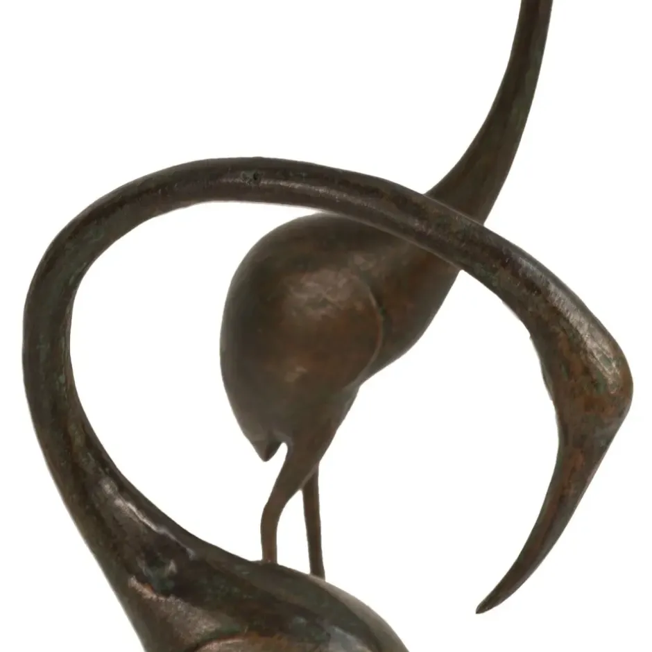 Statues & Sculptures Cranes^Modern Cranes Bronze Metal Garden Ornaments