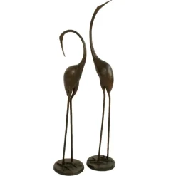 Statues & Sculptures Cranes^Modern Cranes Bronze Metal Garden Ornaments