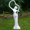 Statues & Sculptures Modern^Modern Romance 80cm Marble Resin Garden Statue