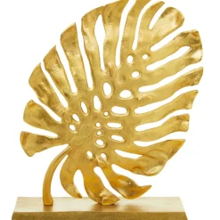 Statues & Sculptures Table Top|Contemporary^Monsera Leaf 37cm Gold Metal Indoor Sculpture