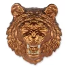Statues & Sculptures Wall Art|Animals^Mystic Tiger 37cm Bronze Resin Wall Sculpture