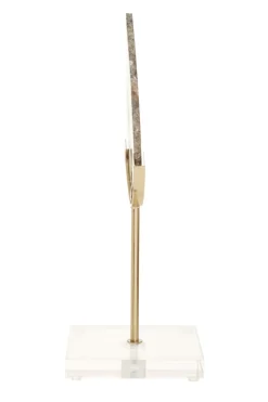 Statues & Sculptures Table Top|Abstract^Mystical Agate 30cm Black & Gold Stone Indoor Sculpture